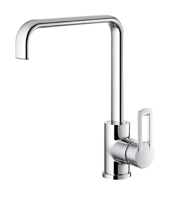 OEM Stilvoller Einloch-Küchenspülen-Wasserhahn Kommerzielle Spülenarmaturen 304 mm hoch