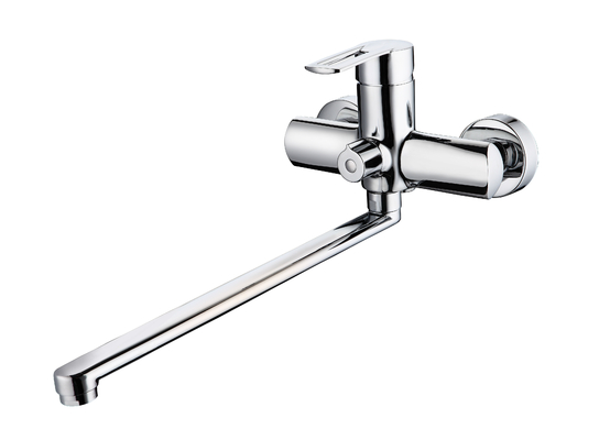 2-Loch-Badewannenarmatur mit langem Auslauf, 35-mm-Kartuschen-Badezimmer-Warmwassermischer