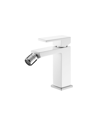 WC-Bidet-Hahn aus weißem Messing mit einem Griff 0,5 bar Kalt- und Warmwassermischer