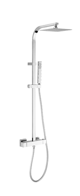 Verstellbarer Handsprüher, quadratisches Duschkopf-Set, Badezimmer-Duscharmaturen