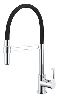 Schwarzer ausziehbarer Wasserhahn für die Küche, hohler Griff, Küchenspüle, Wasserhahn