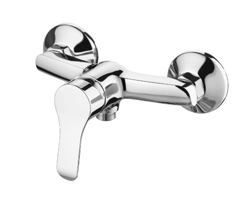 0,5 Bar Badewannen-Duschmischer Keramikkartusche Einhebel-Wandmischer Wasserhahn