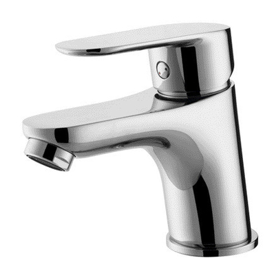 Badezimmerhahn aus Messing, warm und kalt, einstellbar mit Schlauch, Keramikventil