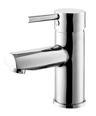 Waschbecken Mischer-Tap für Bad oder Waschraum Kalt nur Wasserhahn Niederdruck 3/8 Zoll Schlauch Chrome