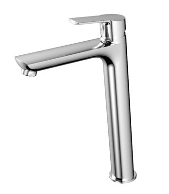 Galvanik-Waschbecken-Hahn-Mischer Hoher Einloch-Waschbecken-Hahn