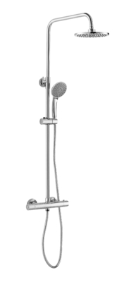 Badezimmer 38-Grad-Wasser-Thermostat-Duschsäulen-Set mit zwei Griffen