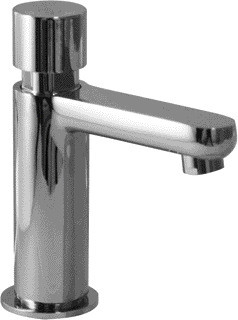 Verchromter, selbstschließender, wassersparender Wasserhahn mit Zeitverzögerung