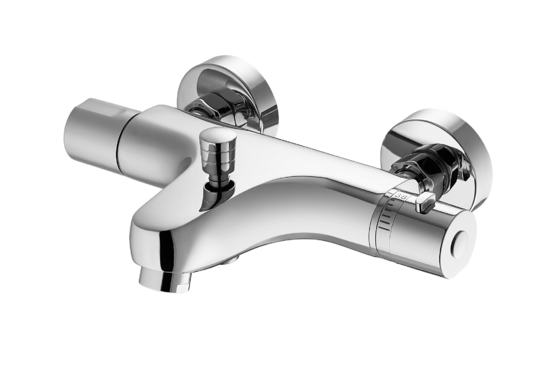 CONNE Heiß-Kaltwasser-Thermostat-Hahn-Wandmontage-Brausemischer