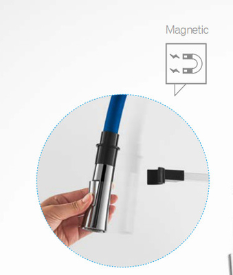 2 Sprühmodus Magnetische Docking-Küchenarmatur Silikonschlauch 360 drehbare Küchenarmatur