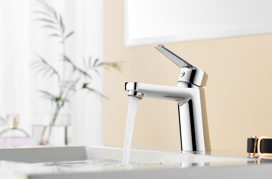 Badezimmer Waschbecken Wasserhahn Mischbatterie Becken Kalt Warmwasser 3/8 Zoll