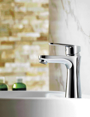 Modernes Badezimmer Waschbecken Wasserhahn Messing Chrom mit Keramikventil