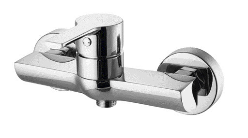 Wandmontierter Duschmischer Wasserhahn Badezimmer Messing, Einhandgriff