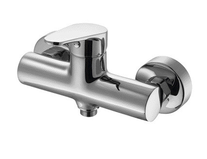 Verchromter Messing-Duschmischer für Badezimmer, Wandmontage