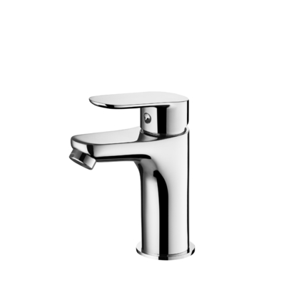Kalt-Warmwasser-Badezimmer-Waschtischarmatur mit Auslaufhöhe 99 mm 3/8-Zoll-Schläuche