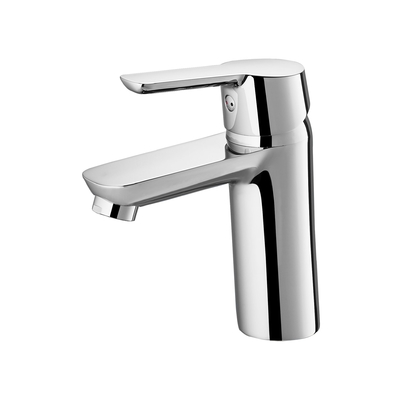 Chromierter Waschbecken-Hahn-einzelnes Loch-Monobloc Bad-Hahn ultra dauerhaft