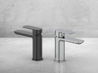 Badezimmermischer-Kran für Becken, Einhebelmischer-Kran für Becken-Kran Chrome Platz sparen