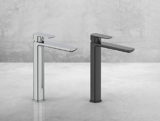 Moderner Messing Wasserfall Hochhaus Beckenhahn Heiß und Kalt Einstellbar für Bad